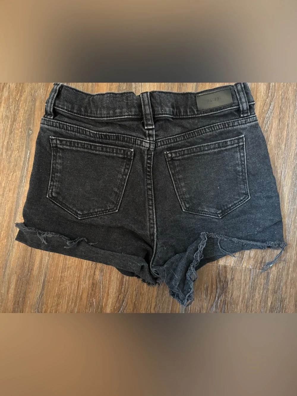 DL1961 Black Washed Denim Shorts 12y